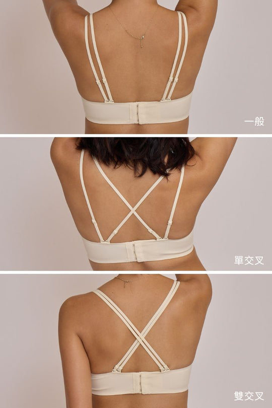 柔亮・自然集中 3/4 杯｜茶白