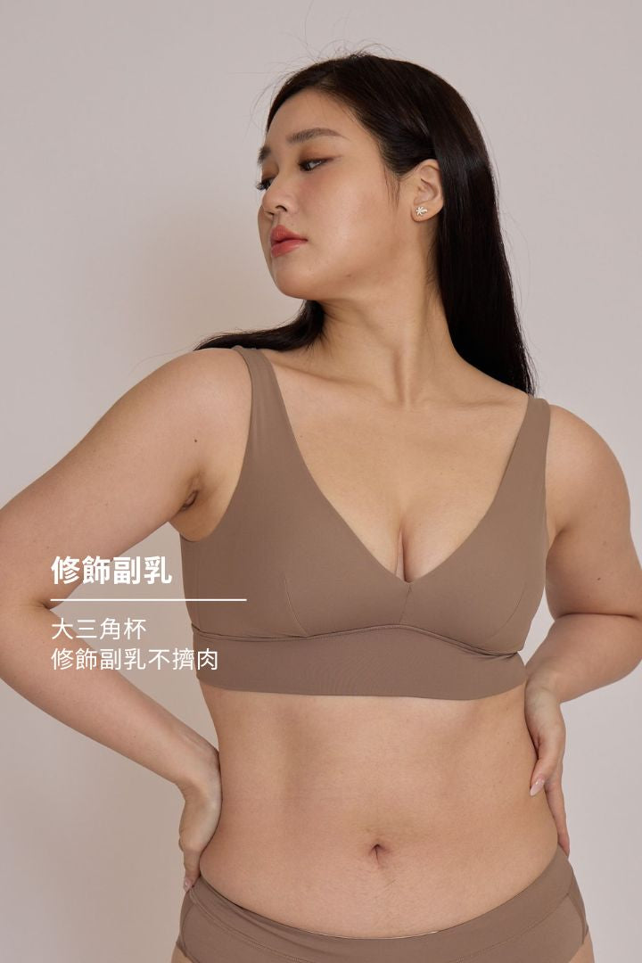 柔韌・包覆集中三角杯｜紅沙