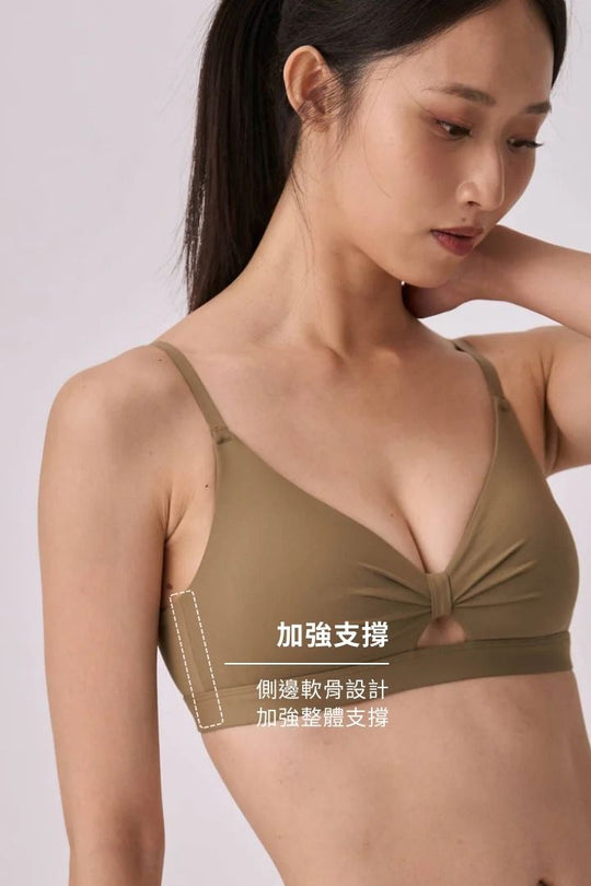 柔韌・蝴蝶簍空 3/4 杯｜冷橄欖