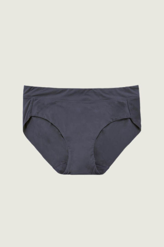 柔韌・中腰透氣寬腰圍內褲｜晨霧藍