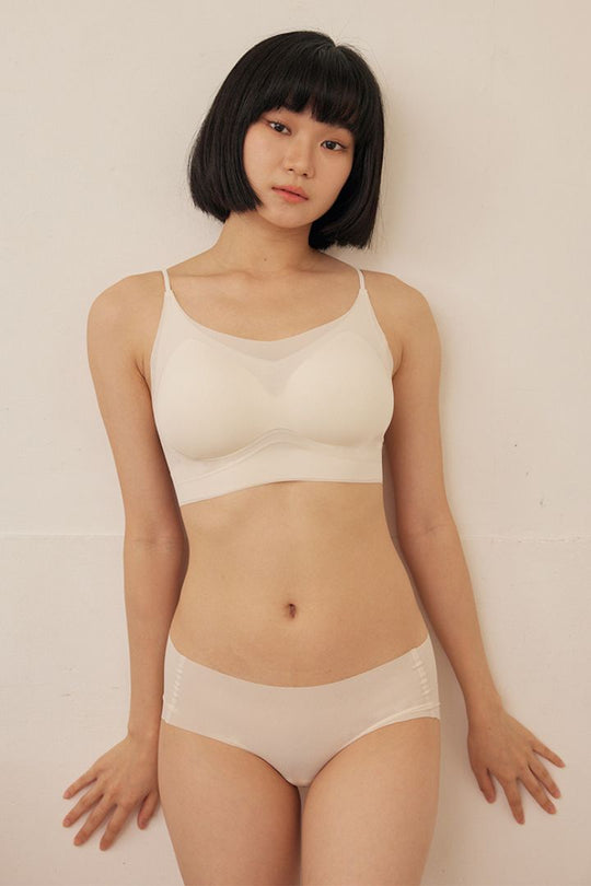 無痕・雲感細肩 成套｜裸米