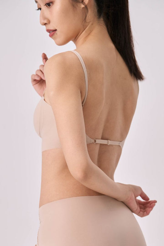 無痕 · 雲感一字美背內衣｜裸膚