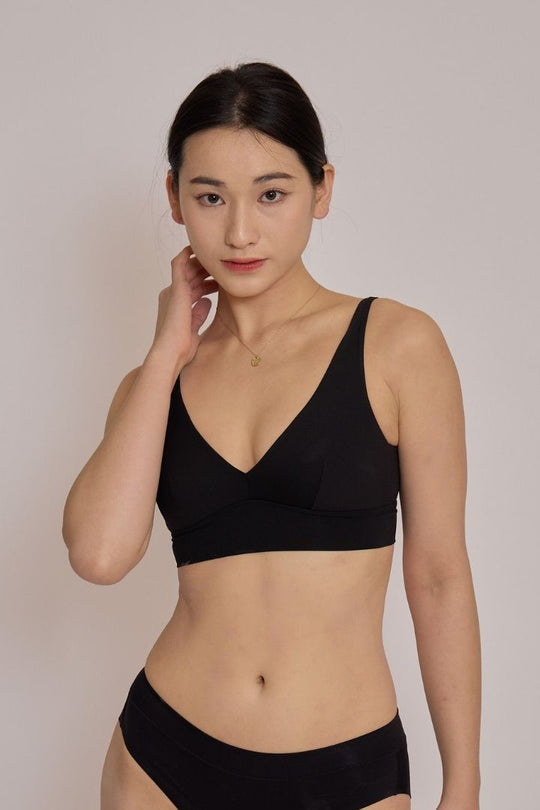 柔韌・包覆集中三角杯｜瑪瑙黑