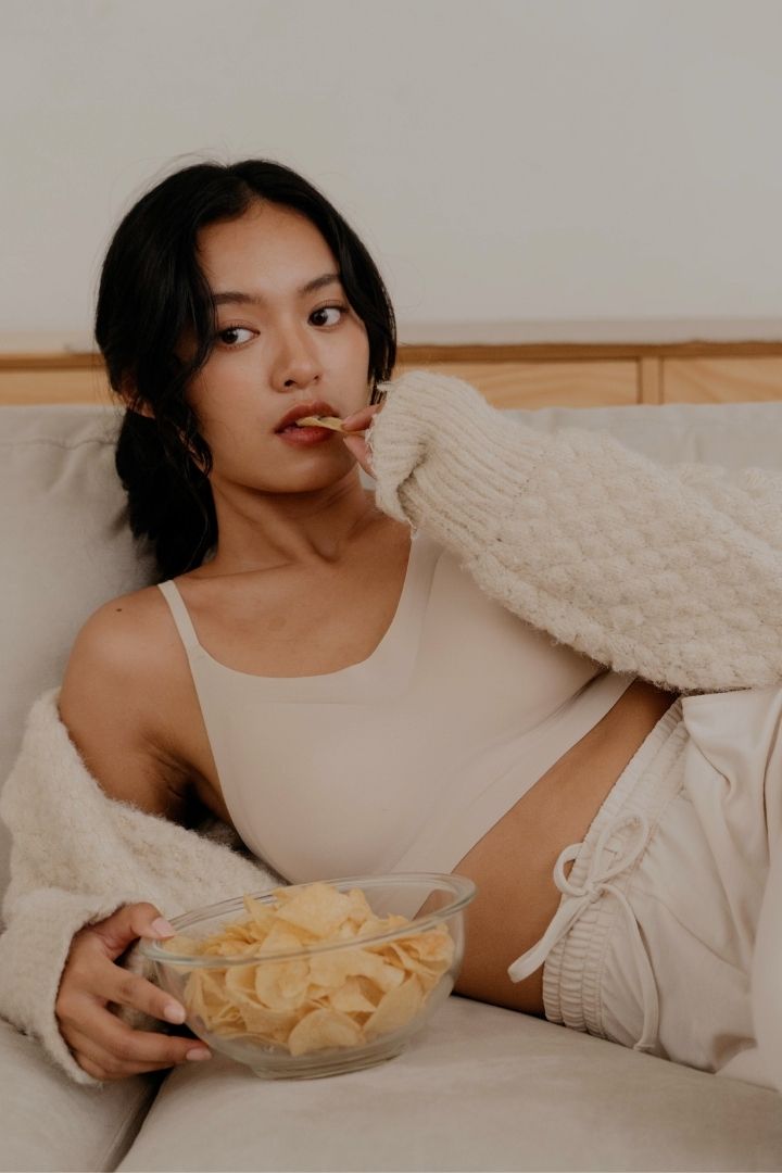 無痕 · 磨毛細肩｜燕麥膚