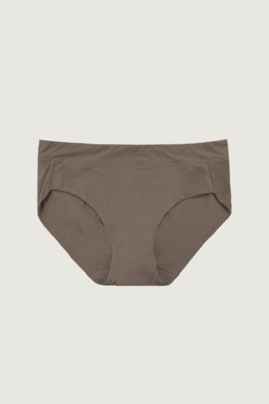 柔韌・中腰透氣寬腰圍內褲｜紅沙色