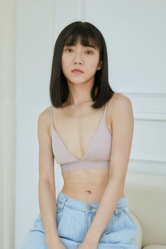 柔韌・莫蘭迪極簡三角杯｜藕粉