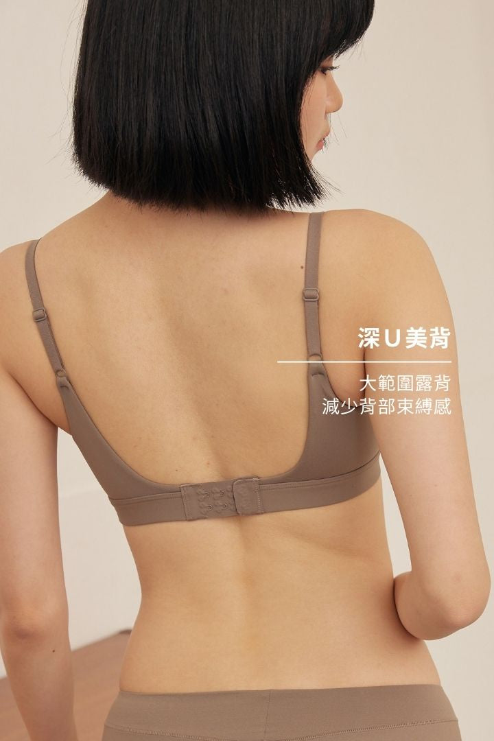 柔韌・蝴蝶簍空 3/4 杯｜岩石棕