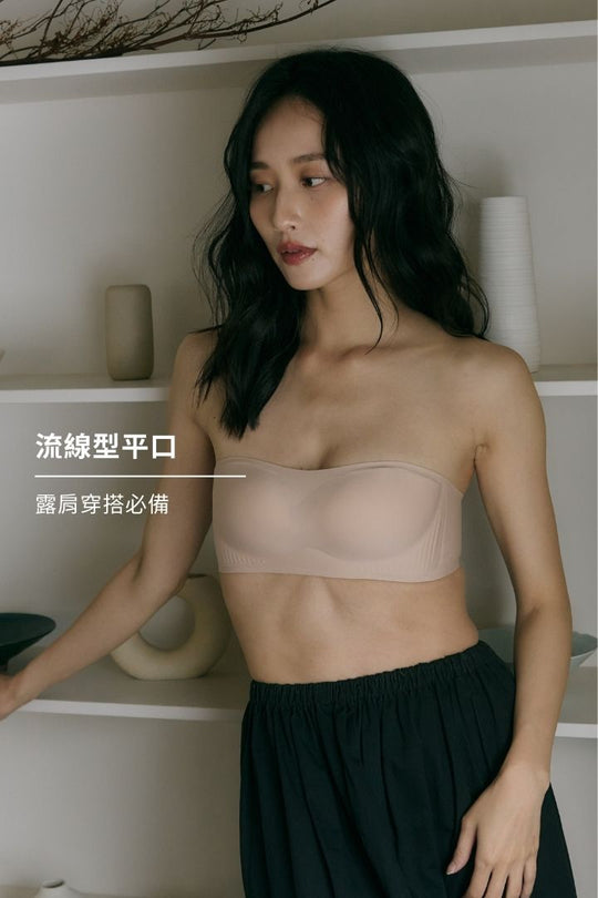 柔亮・立體強支撐平口內衣｜黑