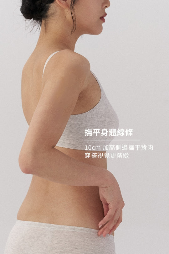 柔韌・舒芙蕾全罩杯 成套｜淡灰