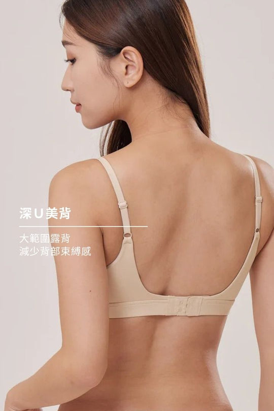 柔韌・蝴蝶簍空 3/4 杯｜杏仁膚