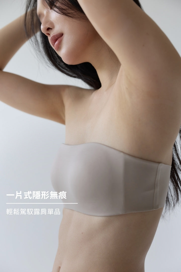(預購) 柔亮・涼感平口內衣｜灰杏