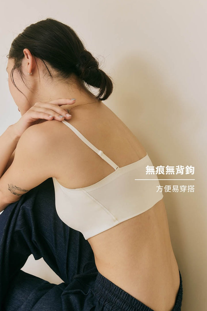 無痕 · 自由尺碼細肩 簡約款｜白