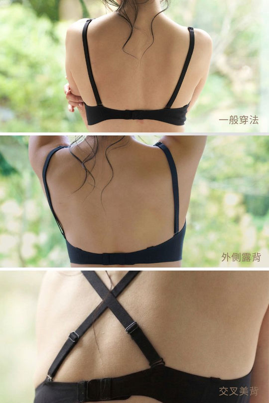 軟支撐美胸簍空三角杯無鋼圈內衣