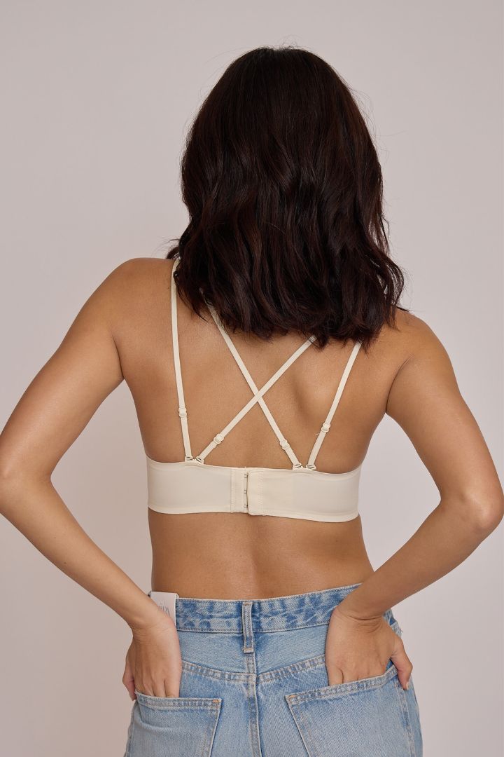 柔亮・自然集中 3/4 杯｜茶白