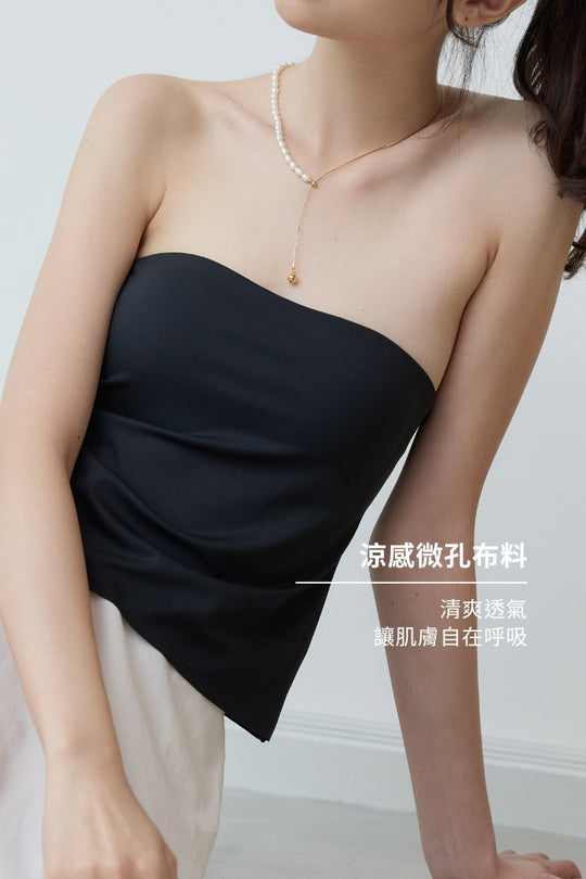 (預購) 涼感平口 Bra Top｜黑