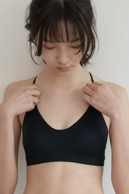 (預購) 柔亮・無背鉤造型美背內衣｜咖