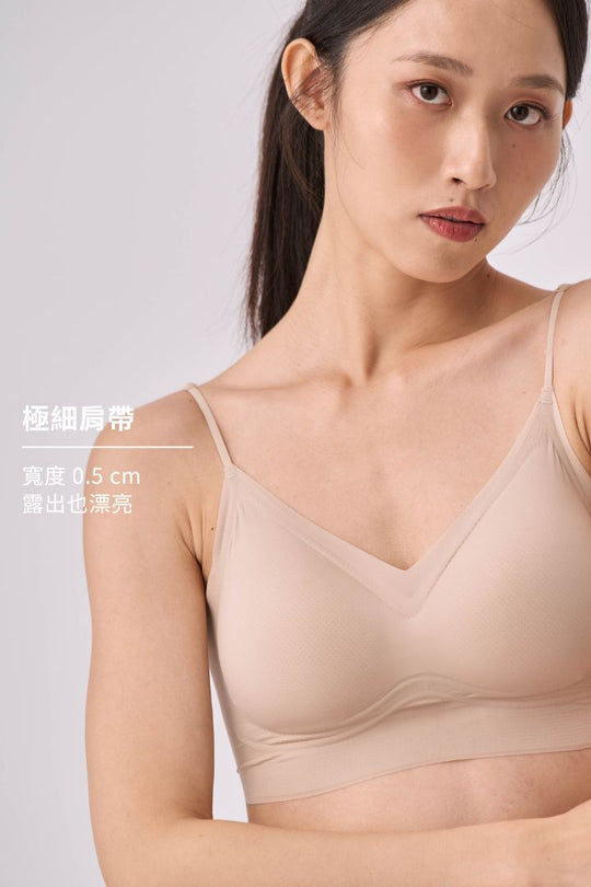 無痕 · 雲感一字美背內衣｜裸膚