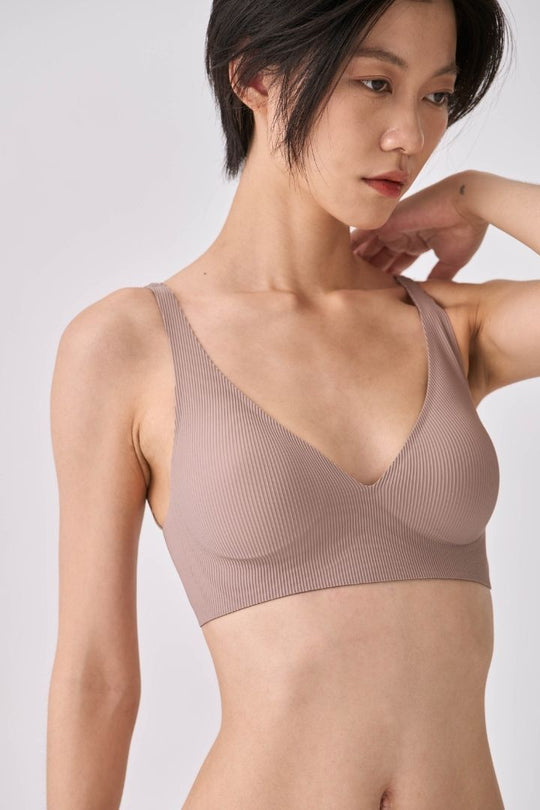 柔亮・螺紋軟支撐三角杯｜藕咖