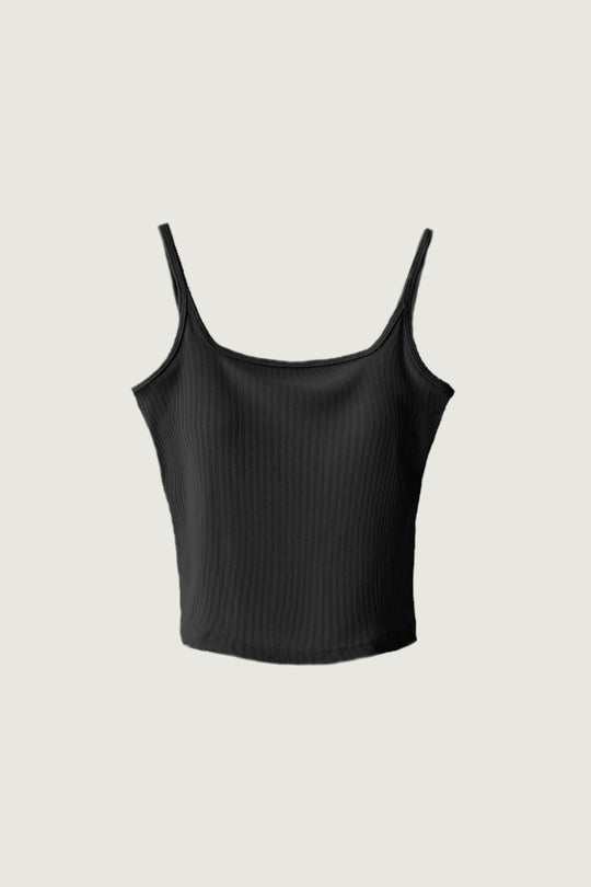 極簡挖背 Bra Top｜黑